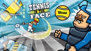 tennis in the face